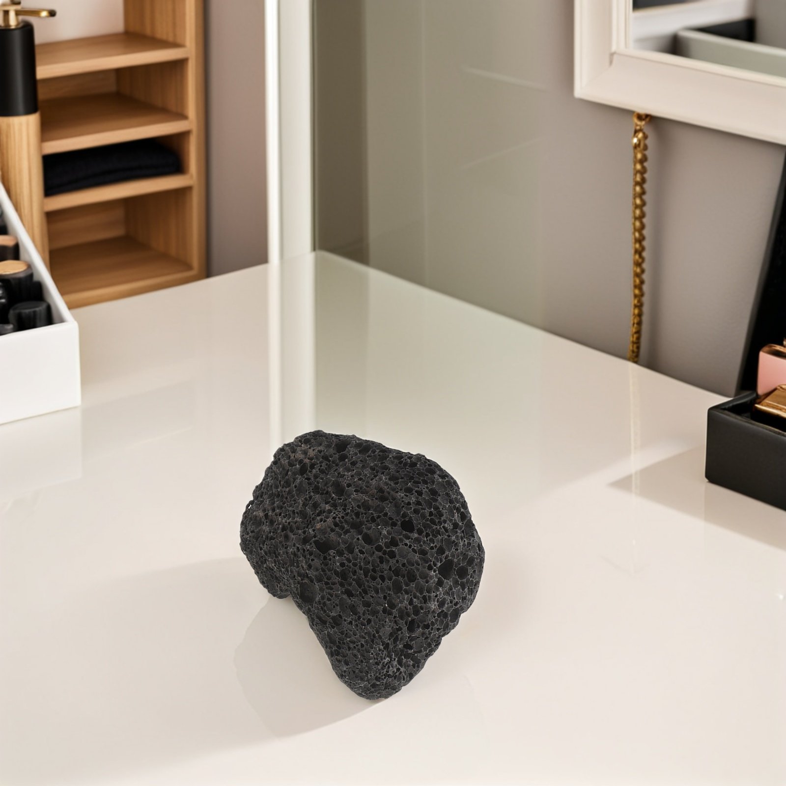 Home And You Fragrance Diffuser - Passive Aromatherapy Stone Diffuser Black Volcanic