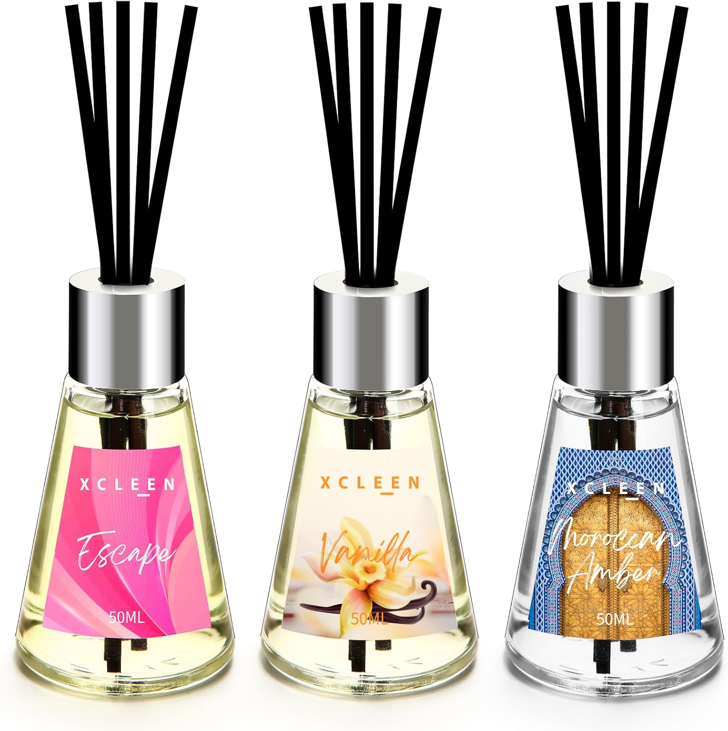 Home Fragrance Vanilla Reed Diffuser - 3 Pack Reed Diffuser, Scented Oil