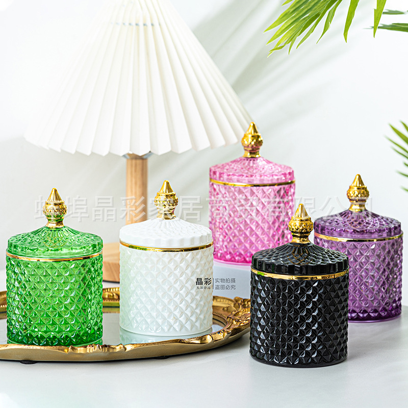 Stained Glass Storage Jar with - Home Fragrance Bottle recensie en prijs