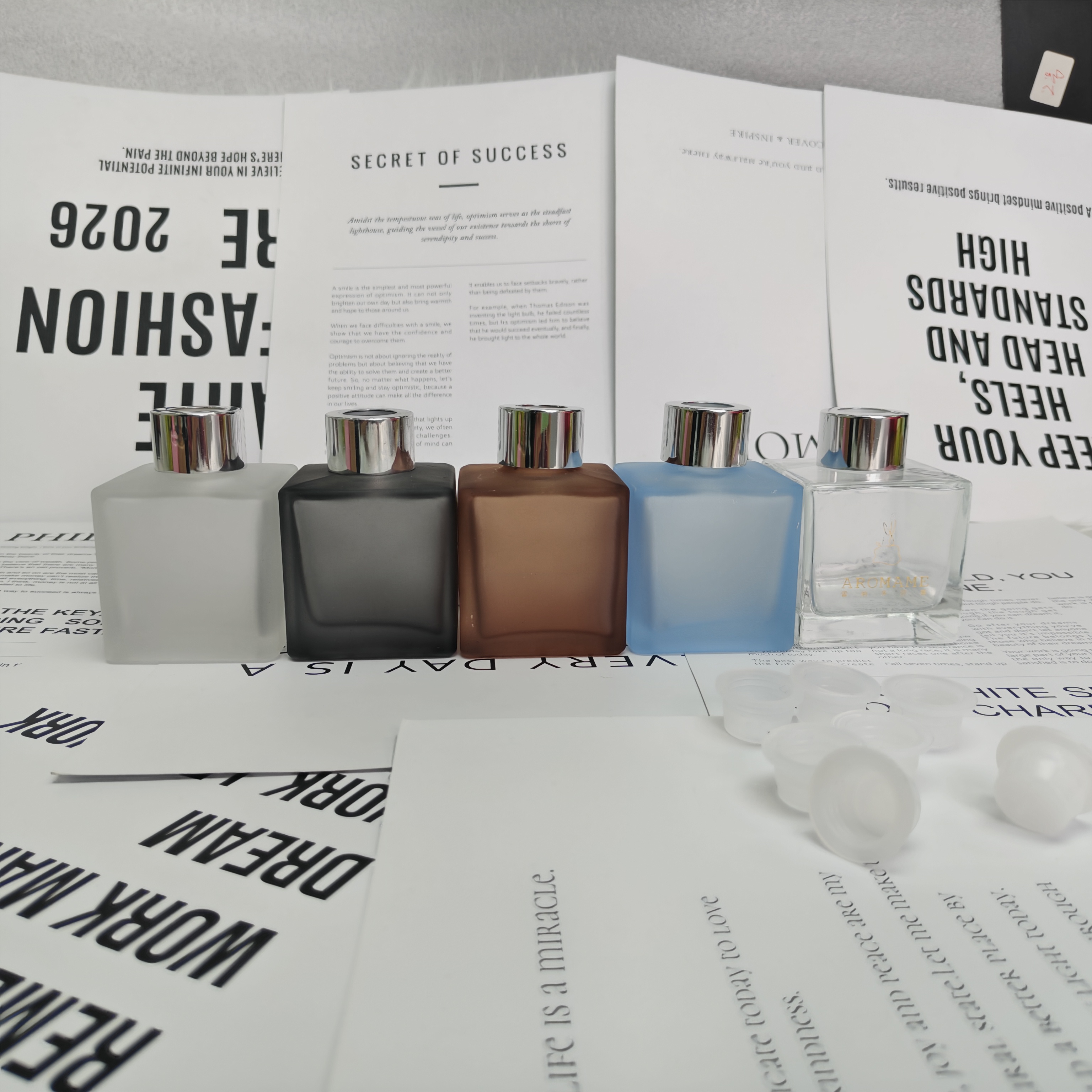 1Pc Empty Round Square Glass D - Home Fragrance Bottle recensie en prijs