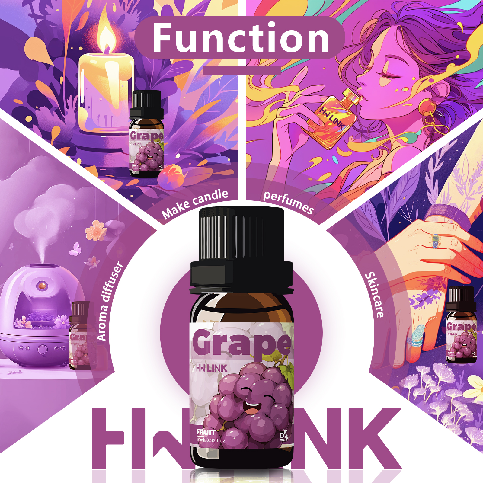 Grape Essential Oil 10ml Perfu - Home And You Fragrance Diffuser recensie en prijs