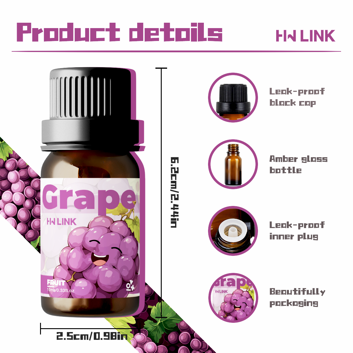 Grape Essential Oil 10ml Perfu - Home And You Fragrance Diffuser recensie en prijs