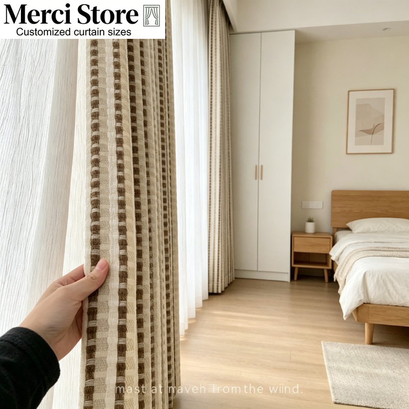 French Retro Brown Striped Cur - Home Fragrance In French recensie en prijs