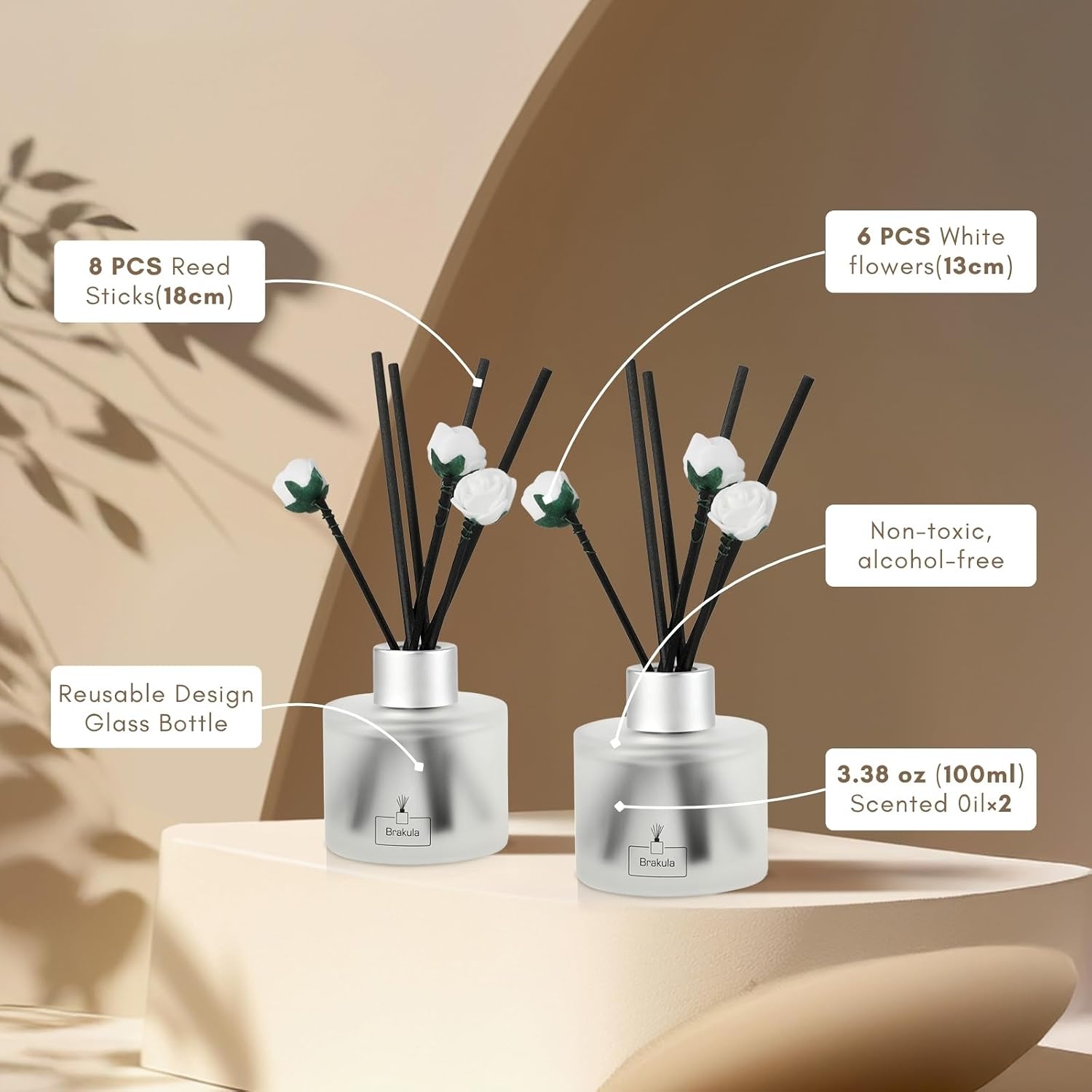 2 Pack Reed Diffuser Set Laven - Home Fragrance Vanilla Reed Diffuser recensie en prijs