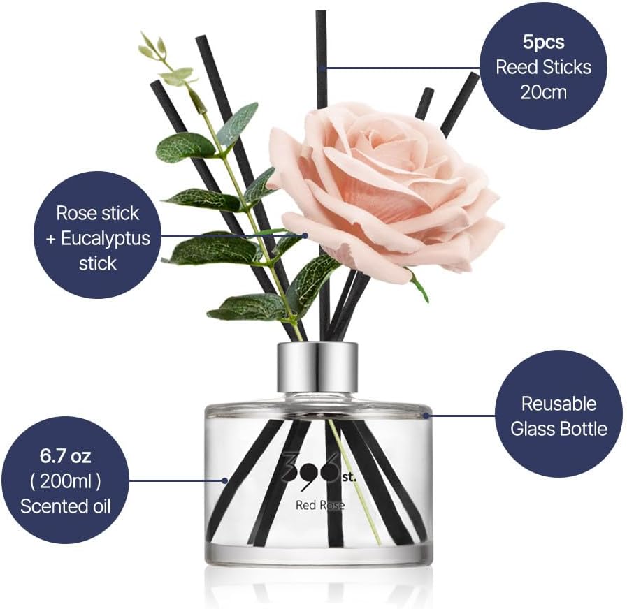 Rose Flower Reed Diffuser with - Home Fragrance Vanilla Reed Diffuser recensie en prijs