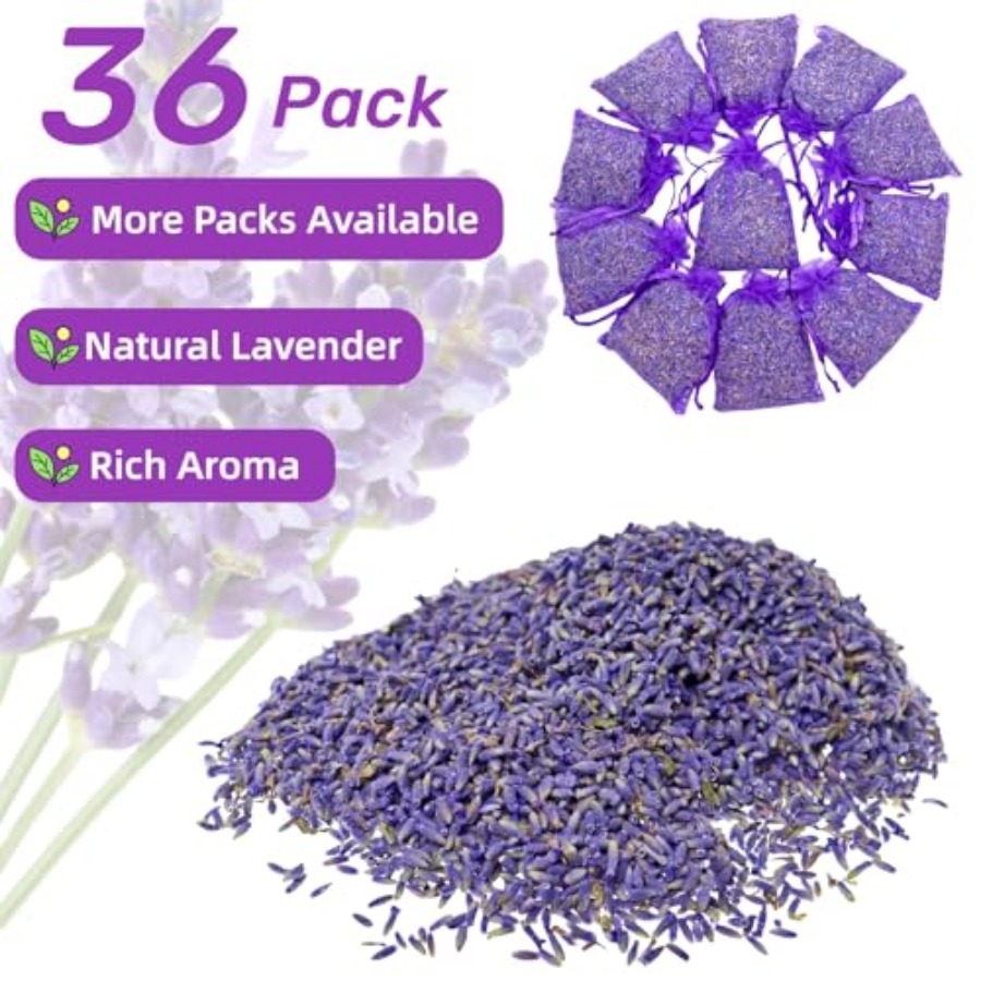 36 Pack Lavender Sachet Bags - - Home Fragrance In French recensie en prijs