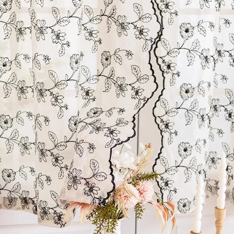 French Retro Lace Gauze Curtai - Home Fragrance In French recensie en prijs