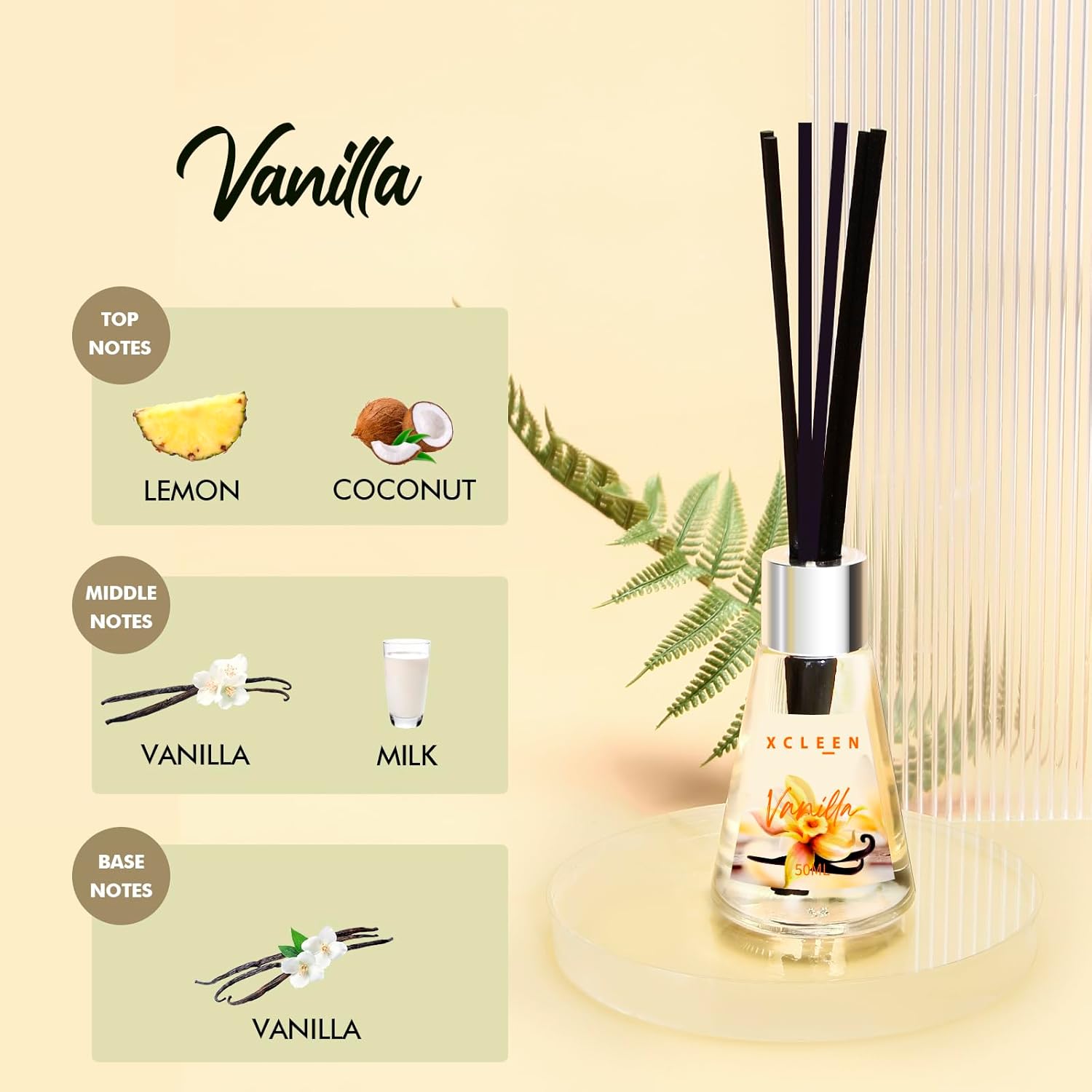 3 Pack Reed Diffuser, Scented  - Home Fragrance Vanilla Reed Diffuser recensie en prijs