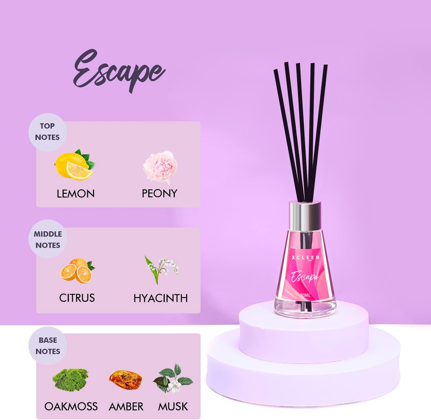 3 Pack Reed Diffuser, Scented  - Home Fragrance Vanilla Reed Diffuser recensie en prijs